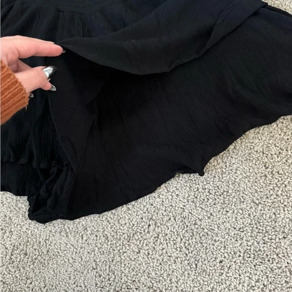 Forever 21 Black Ruffled Babydoll Romper Medium - Picture 3 of 5